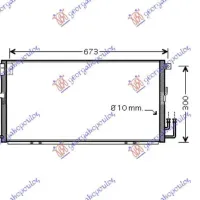 CONDENSOR 00-02 2.0 WRX ()65x31x16)