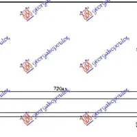 CONDENSOR BENZINĂ-DIESEL (720x344x16)