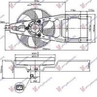 ANSAMBLU VENTILATOR RĂCIRE -A/C