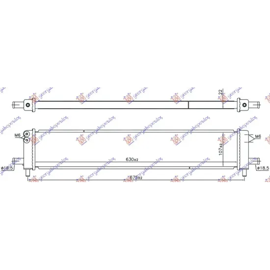 RADIATOR SUPLIMENTAR 2.5 HYBRID (NX300H) (600x75x22) (KOYO)