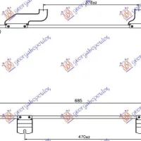 CONDENSOR 2.0-2.4 BENZINĂ (65,8x35x16)