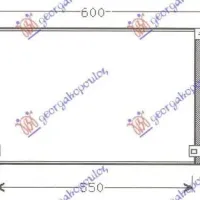 CONDENSOR (54,5x31,4) 2 racorduri