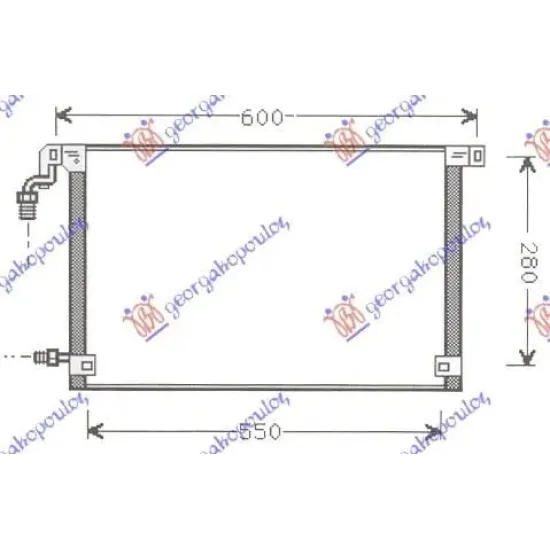 CONDENSOR (54,5x31,4) 2 racorduri