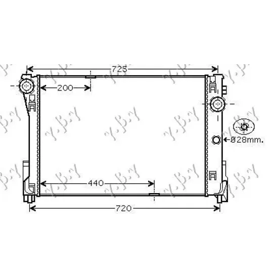 RADIATOR 1,8-2,5-3,016V-24V-2,2CDi(64x45x26)M