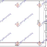 CONDENSOR PENTRU TOATE MODELELELE BENZINĂ (440x340x16)