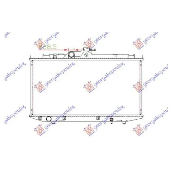 RADIATOR 1.0-1.3 (63,8x32) (KOYO)