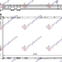 RADIATOR 2.0-2.2 TD A/T DIESEL (600x370)