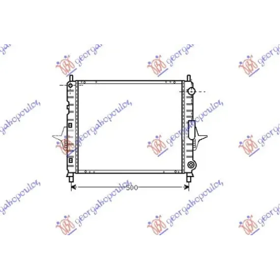 RADIATOR 1,2i M/A +A/C(43x39.5)