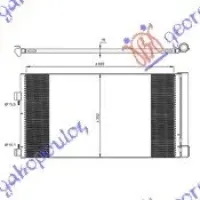 CONDENSOR Α/C BENZINĂ -DIESEL (69x35,5x16)