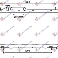 RADIATOR 2.0 DIESEL +/- AC (34x68,6x25)