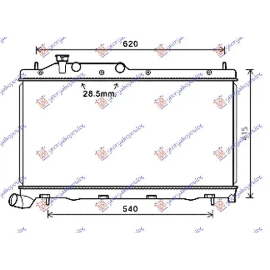 RADIATOR 2.0 DIESEL +/- AC (34x68,6x25)