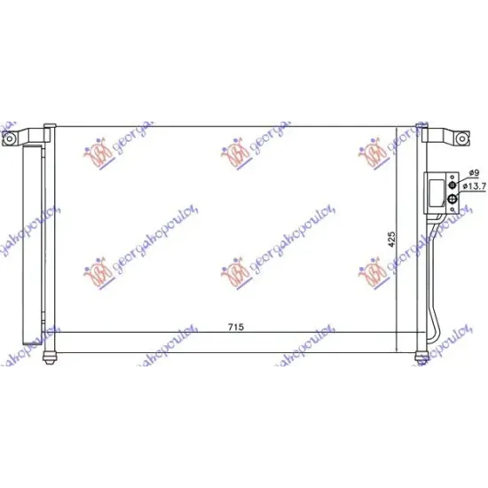 CONDENSOR 2.7 i24V-2.2 CRDi (67,5x42,5)