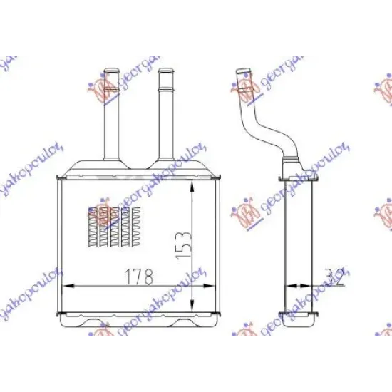 RADIATOR ÎNCĂLZIRE (B) +/-ΑC (160x190)