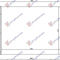RADIATOR 1,9 D-JTD (520x378x42) 00-