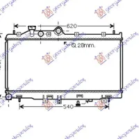 RADIATOR 2.0 T.D (34x68.5x25)