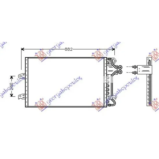 CONDENSOR BENZINĂ -DSL(76,2x45,8x25)95-96