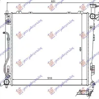 RADIATOR 2,0 - 2,2 CRDi (51x48,3x26) M/A