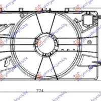 ANSAMBLU VENTILATOR RĂCIRE 1.4-1.6 TURBO BENZINĂ-1.6-1.7-2.0 CDTI