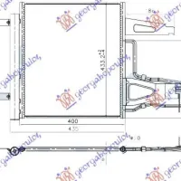 CONDENSOR 1.0 TSi BENZINĂ (400x430x16)