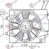 ANSAMBLU VENTILATOR RĂCIRE BENZINĂ