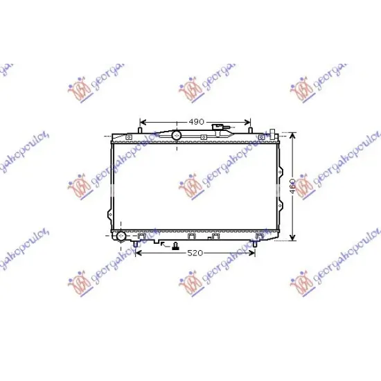 RADIATOR 1,6I-2,0 I 16V +/-A/C (375x670x16) -06 (KOYO)