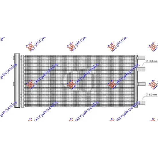 CONDENSER 2.0 TDCI DIESEL (750x352) RWD-4WD