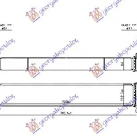 RADIATOR INTERCOOLER 2.2 CRD DIESEL (700x113)