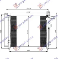 CONDENSOR BENZINĂ -DIESEL (39x33.5)