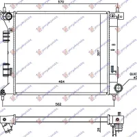 RADIATOR 1.6 T-GDI BENZINĂ MANUAL (464x397x26)