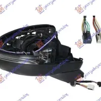 DOOR MIRROR (ONLY BODY) ELECTRIC HEATED FOLDABLE WITH MEMORY (WITH SIDE LAMP : FRONT LAMP) (14pin) (A QUALITY)