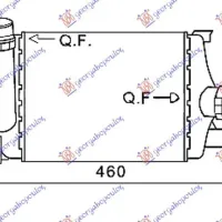 RADIATOR INTERCOOLER 1.5 DCi DIESEL(258x220x64)