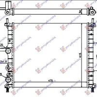 RADIATOR 1.2-1.4-1.6 BENZINĂ +/- A/C (475x415) -02 (VALEO CLASSIC)