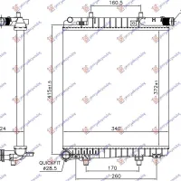 RADIATOR 1.2i PETROL MANUAL (372x340x24)