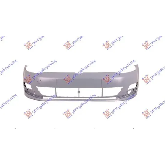 FRONT BUMPER PRIMED (WITH : WITHOUT UT HEAD LAMP W.HOLES : PDC)