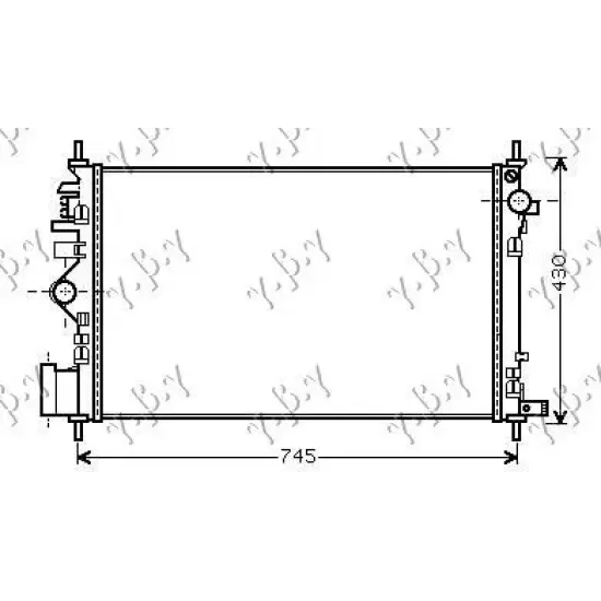 RADIATOR 2.0 TURBO +A/C (68x40)