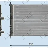 RADIATOR1,2-1,4-1,6 16V+A/C(47,5x41,5)