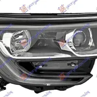 FAR ELECTRIC (H7/H7) NEGRU CU LED DRL (VALEO)