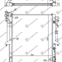 RADIATOR 2.5 T.D AUTO (525x635x26)