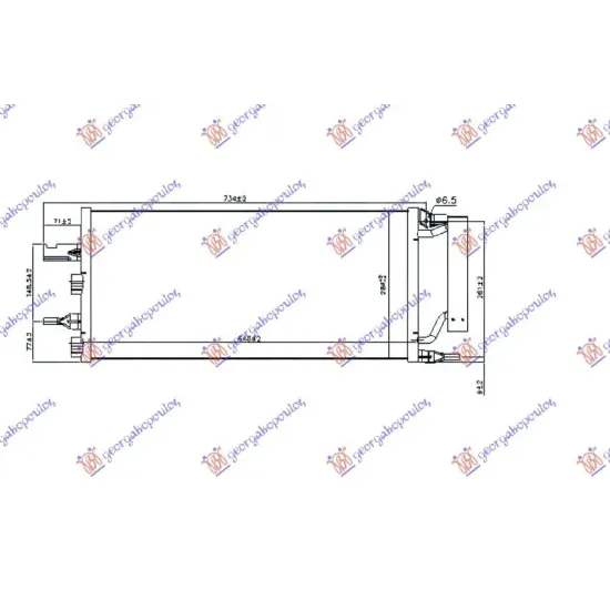 CONDENSOR 2.0 TURBO S JCW BENZINĂ (64,8x28,4x1,6) (228 CP)