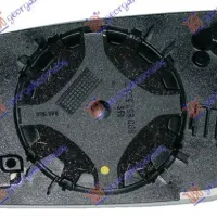 OGLINDĂ RETROVIZOARE UȘĂ STICLĂ ALBASTRĂ ÎNCĂLZITĂ 00- (STICLĂ CONVEXĂ)