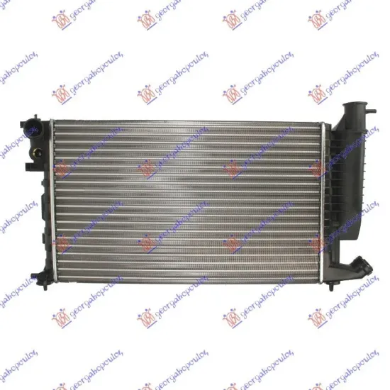 RADIATOR 1,4-1,6-1,8 & VTS +A/C (61x38) (WITH QUICK CONNECTION) (VALEO CLASSIC)