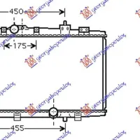 RADIATOR 1,4 D4D +/-AC (35x64x16) (MAHLE BEHR)