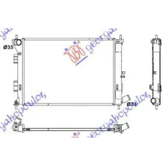 RADIATOR 1.4-1.6i-16V (55.4x39.8x15)