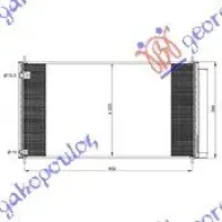 CONDENSOR 1.6-2.0-2.2 D4D DIESEL (670x330x16)