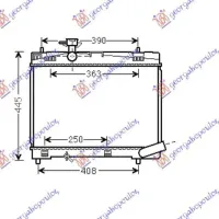 RADIATOR BENZINĂ 1.33 (73/74KW) (350x480)