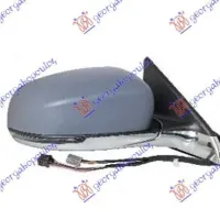 DOOR MIRROR ELECTRIC HEATED PRIMED FOLDABLE .(WITH SIDE LAMP : FRONT LAMP) (CHROME BASE) (ASPHERICAL GLASS)