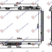 RADIATOR 1.5 dCi DIESEL MANUAL (385x545x22)