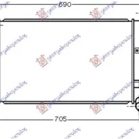 RADIATOR 1.6 i-VVVTi AUTO BENZINĂ (600x350) (JAPONIA) (KOYO)