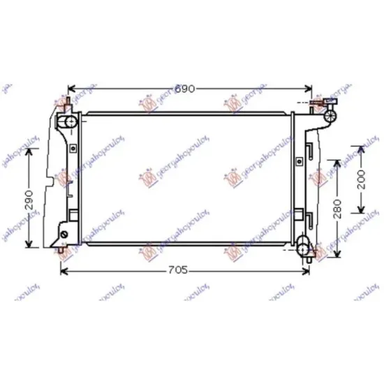 RADIATOR 1.6-1.8 i-VVVTi BENZINĂ AUTO (600x350) (JAPONIA)