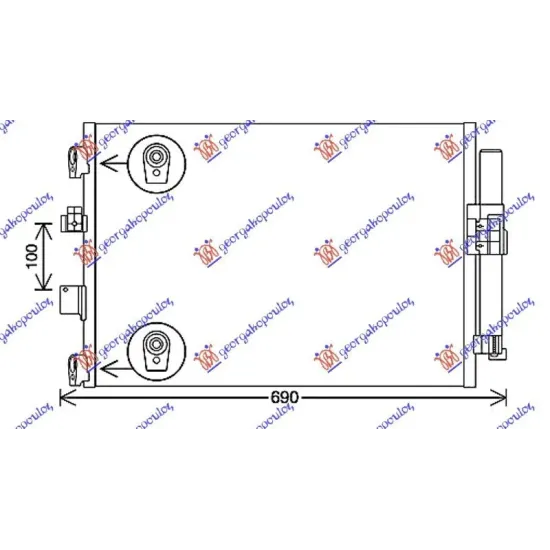 CONDENSOR 1.5TDCi/Econetic (591x378x16)